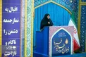عکس/ خواهر شهید فهمیده در نماز جمعه