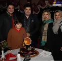 خانم بازیگر و همسرش در جشن تولد خواننده مشهور+عکس