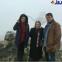 کوهنوردی خانوادگی بازیگر زن مشهور + عکس