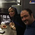 مهران غفوریان و همسرش در رستوران+عکس