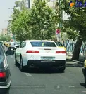 یک خودروی آمریکایی گذر موقت در خیابان های تهران +عکس