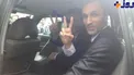 عکس/احمدی نژاد و  بقایی در ماشین شاسی بلندشان پس از ثبت نام در انتخابات