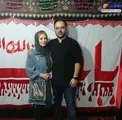 تیپ عجیب سحر قریشی در کنار برادرش در شب اربعین+عکس
