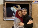 نسرین مقانلو در آغوش برادرش + عکس