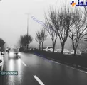 عکسی از هوای بارانی و مه آلود تهران