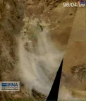 عکس ماهواره ای از توفان دیروز در زابل