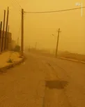 قصرشیرین نارنجی شد /عکس