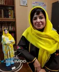 سیما تیرانداز و تندیسش+عکس