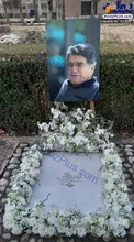 سنگ مزار استاد شجریان نصب شد+عکس