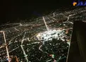 عکس/ بارگاه نورانی علی بن موسی الرضا(ع) از داخل هواپیما