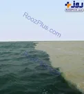 پدیده‌ دریای دو رنگ در چابهار+عکس