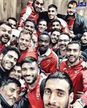 عکس سلفی سرخپوشان در رختکن پس از برد مقابل پیکان