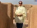 گشت و گذار خانم بازیگر در زیگورات چغازنبیل+عکس
