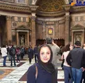 پوشش خاص مجری زن مشهور در رم + عکس