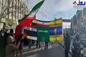 پرچم حکومت مهدی در دست راهپیمایان تهرانی +عکس