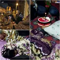جشن تولد در شب ترس از زلزله + عکس