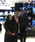 حضور على دايى در گالرى نقره همسر نيوشا ضيغمى