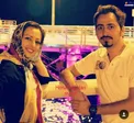 نفیسه روشن در کنار برادرش+عکس