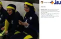 حجاب بازيگر زن معروف در مسابقات فوتبال هنرمندان+عكس