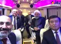 عکس سلفی نخست‌وزیر ارمنستان همراه با روحانی و دیگر سران