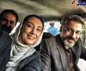 سلفي هديه تهراني به همراه امير آقايى و وحيد جليلوند+عکس