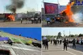 تصاویری جالب از امحای ۳ تن مواد مخدر در ارومیه