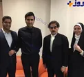 مجری جنجالی و همسرش درکنار ناظري ها+عكس