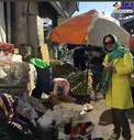 تفریح الهام حمیدی در بازارهای محلی شمال+عکس