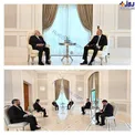 دیدار ظریف با رئیس جمهور آذربایجان/عکس