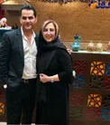 عکس دو نفره خانم بازیگر و برادرش