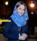 شال عجیب و بامزه خانم بازیگر معروف + عکس