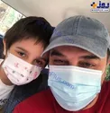 عکس/ ماسک زدن به سبک برزو ارجمند و آقا پسرش