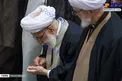 عطری که آیت الله جنتی به خودش زد/عکس