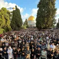 نماز عید فطر در مسجد‌‌الاقصی با حضور ده‌ها هزار نمازگزار فلسطینی