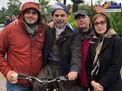 پیمان معادی و مینا ساداتی در پشت صحنه درخت گردو/عکس