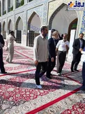 حضور غیر منتظره لاریجانی در بارگاه امام رضا (ع)/عکس