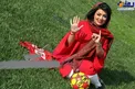 کری خوانی پرسپولیسی خانم بازیگر وسط چمن+عکس