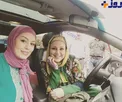 سلفی سحر قریشی و بهنوش بختیاری سر صحنه فیلمبرداری!