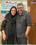 ژست محبت آمیز رضا رشیدپور و خواهرش+عکس