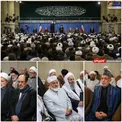 دیدار مسئولان نظام و میهمانان کنفرانس وحدت اسلامى‌ با رهبر انقلاب