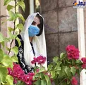 تیپ ضدکرونایی الهام پاوه‌نژاد در پاییز/عکس