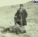 عکسی کمیاب از شکار گراز توسط ناصرالدین شاه