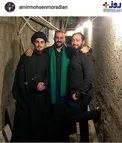 پسر سفیر و سیداحمد خمینی در مراسم عزاداری+عکس