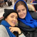 لیلا بلوکات در کنار مادرش/عکس
