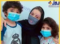 ماسک متفاوت شیلا خداداد و فرزندانش+عکس