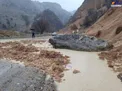 تصویری از ریزش کوه در محور یاسوج - سی‌سخت
