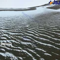 عکسی کم‌نظیر از بارش برف در کویر