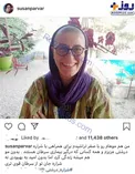 خانم بازیگر برای حمایت از شراره درشتی کچل کرد!/عکس
