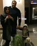 تیپ متفاوت همسر بهداد سلیمی در کنار دخترشان+عکس