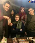 خانم بازیگر در اتاق گریم + عکس